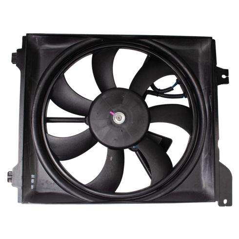 2006-11 Kia Rio Rio5 Passenger Side A/C Condenser Cooling Fan Assembly TRQ RFA83204