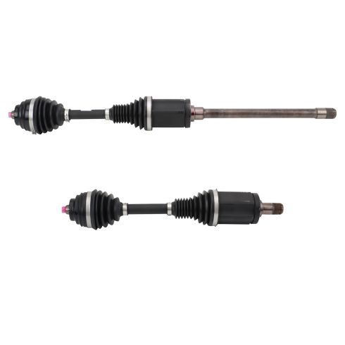 2013-15 BMW X1 Front Driver & Passenger Side 2 Piece CV Axle Assembly Set GKN GKNK00229