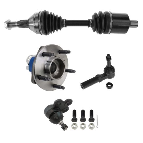 Chevrolet Buick Pontiac Olds Front 4 Piece Steering, Suspension, & Drivetrain Kit TRQ PSA58650