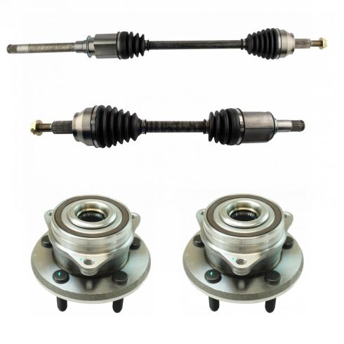 Jeep Dodge Front 4 Piece Drivetrain Kit TRQ CSA89971