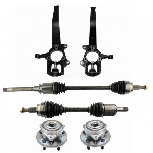 2011-15 Jeep Grand Cherokee Dodge Durango Front 6 Piece Drivetrain Kit TRQ PSA27233