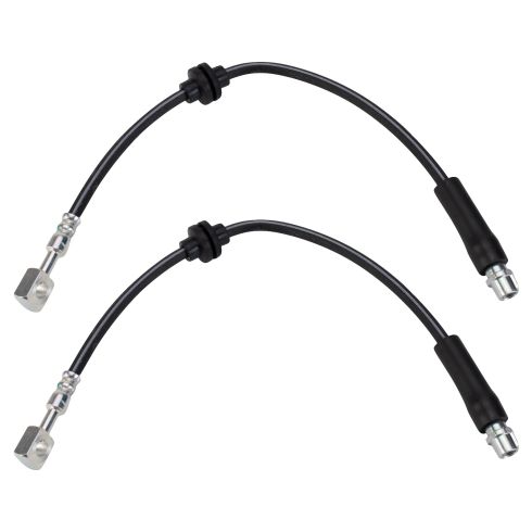 Chevrolet Buick Saab Front Driver & Passenger Side 2 Piece Brake Hose Set TRQ BLA63678 - Image 6