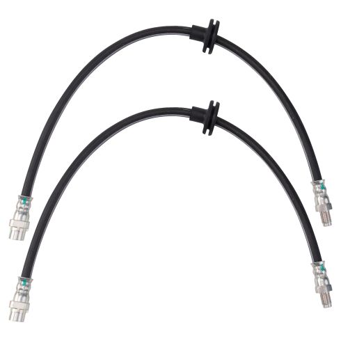 2000-06 BMW X5 Front Driver & Passenger Side 2 Piece Brake Hose Set TRQ BLA63694 - Image 4