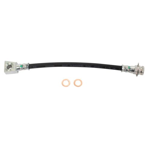 2006-07 Jeep Liberty Front & Rear 4 Piece Brake Hose Set TRQ BLA64008 - Image 6