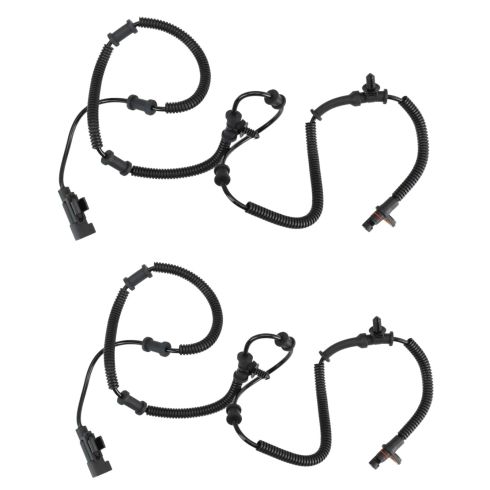 Dodge VW Chrysler Rear Driver & Passenger Side 2 Piece ABS Wheel Speed Sensor Set TRQ BSA14031 - Image 4