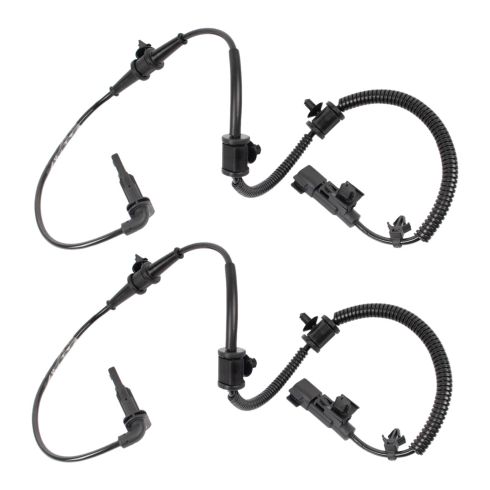 Buick LaCrosse Regal Saab 9-5 Front Driver & Passenger Side 2 Piece ABS Wheel Speed Sensor Set TRQ BSA14049 - Image 4