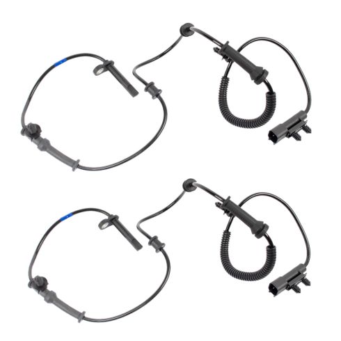 Jeep Dodge Front Driver & Passenger Side 2 Piece ABS Wheel Speed Sensor Set TRQ BSA14072 - Image 4