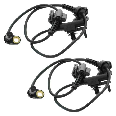 Chevrolet GMC Cadillac Front Driver & Passenger Side 2 Piece ABS Wheel Speed Sensor Set TRQ BSA14204 - Image 3