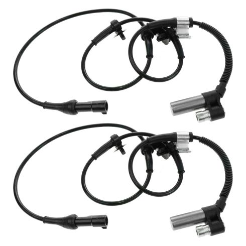 1998-01 Ford Explorer Mercury Mountaineer Front Driver & Passenger Side 2 Piece ABS Wheel Speed Sensor Set TRQ BSA14207