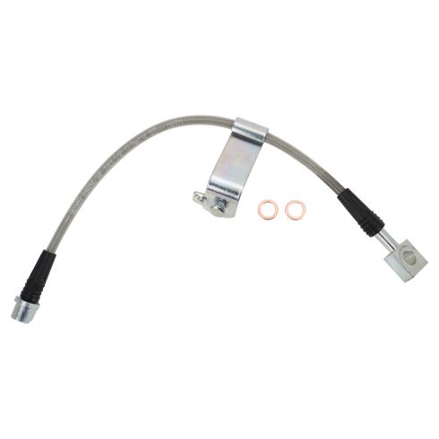 Chevrolet Pontiac Saturn Front Driver & Passenger Side 2 Piece Brake Hose Set TRQ Performance BLA63327 - Image 6