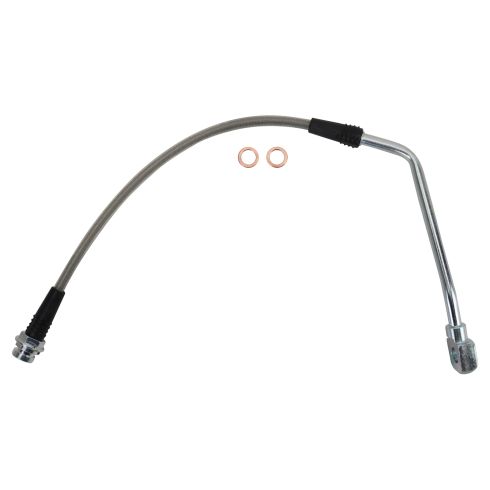 Chevrolet GMC Cadillac Front Driver & Passenger Side 2 Piece Brake Hose Set TRQ Performance BLA63346 - Image 4