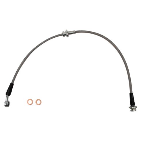 Nissan Rogue Rogue Select Front Driver & Passenger Side 2 Piece Brake Hose Set TRQ Performance BLA64395 - Image 5