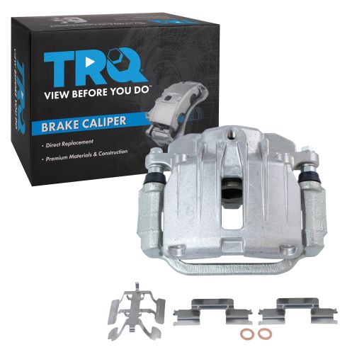 Chevrolet GMC Cadillac Rear Driver Side Brake Caliper with Mounting Bracket TRQ CLA48543 - Image 6