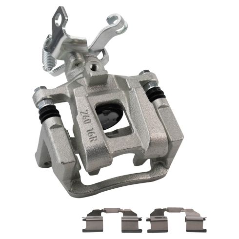 2016-19 Chevrolet Malibu Rear Passenger Side with Manual Parking Brake Brake Caliper with Mounting Bracket TRQ CLA47112 - Image 6