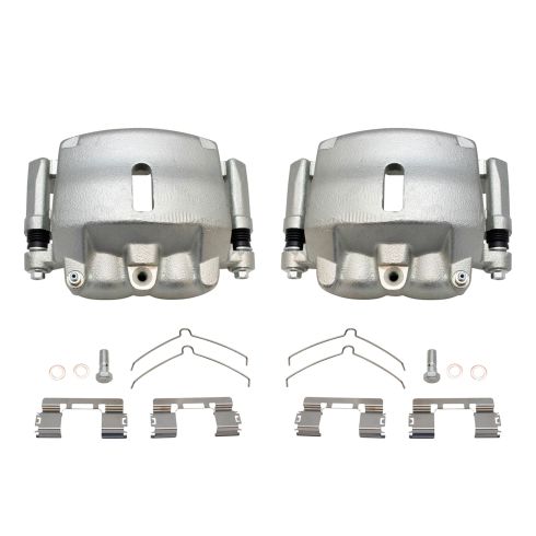 Ford Lincoln Front 2 Piece Brake Caliper Set TRQ CLA48563