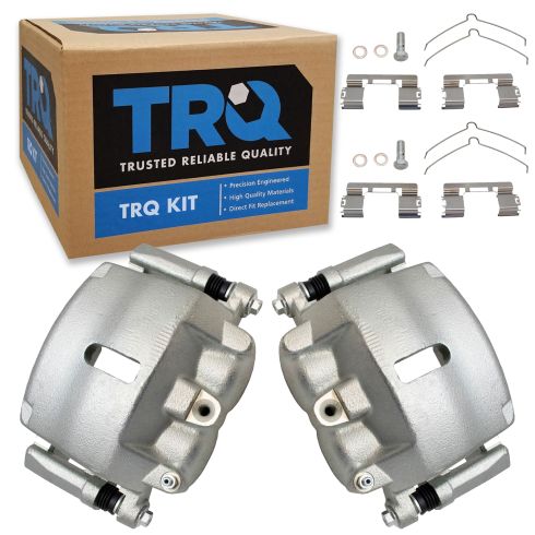 Ford Lincoln Front 2 Piece Brake Caliper Set TRQ CLA48563 - Image 4