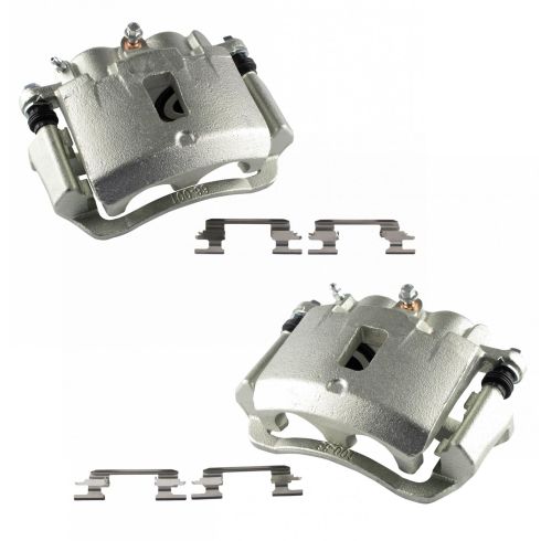 Chevrolet GMC Rear Driver & Passenger Side 2 Piece Brake Caliper Set TRQ CLA37641