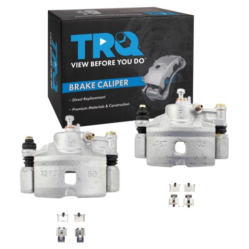 Honda Civic Civic Del Sol CRX Front Driver & Passenger Side 2 Piece Brake Caliper Set TRQ CLA35420 - Image 6