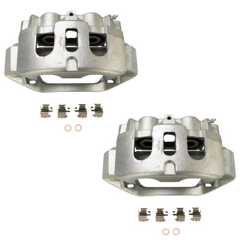 Chevrolet GMC Rear Driver & Passenger Side 2 Piece Brake Caliper Set TRQ CLA35452 - Image 6