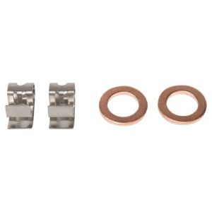 Toyota Avalon Camry Lexus ES350 Rear 4 Piece Brake Caliper Set with Hoses TRQ CLA41171