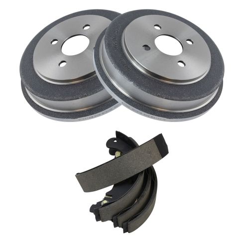 Chevrolet Pontiac Saturn Rear Brake Shoe & Drum Kit TRQ BKA10481 - Image 4
