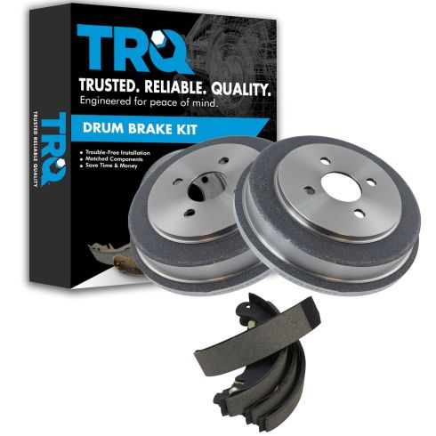 Chevrolet Pontiac Saturn Rear Brake Shoe & Drum Kit TRQ BKA10481 - Image 5