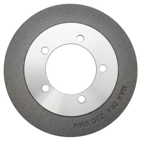 Dodge Chrysler Mitsubishi Eagle Rear Driver & Passenger Side 2 Piece Brake Drum Set TRQ BRA75081 - Image 2
