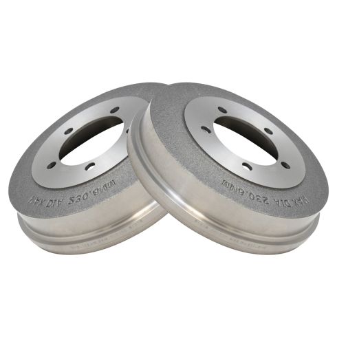 Dodge Chrysler Mitsubishi Eagle Rear Driver & Passenger Side 2 Piece Brake Drum Set TRQ BRA75081 - Image 5