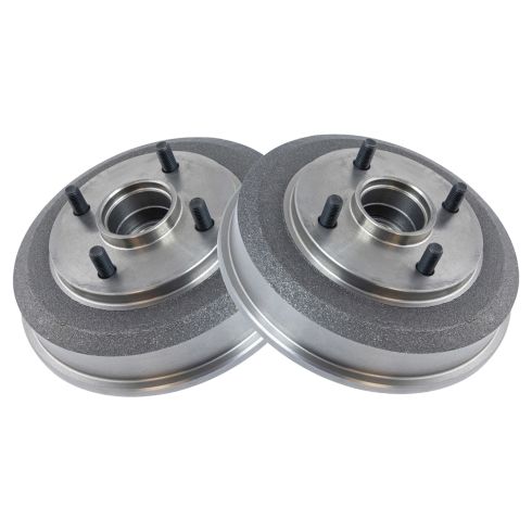 2000-08 Ford Focus Rear Driver & Passenger Side 2 Piece Brake Drum Set TRQ BRA75085 - Image 5