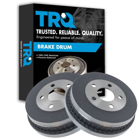 Ford Taurus Mercury Sable Rear Driver & Passenger Side 2 Piece Brake Drum Set TRQ BRA75089 - Image 6