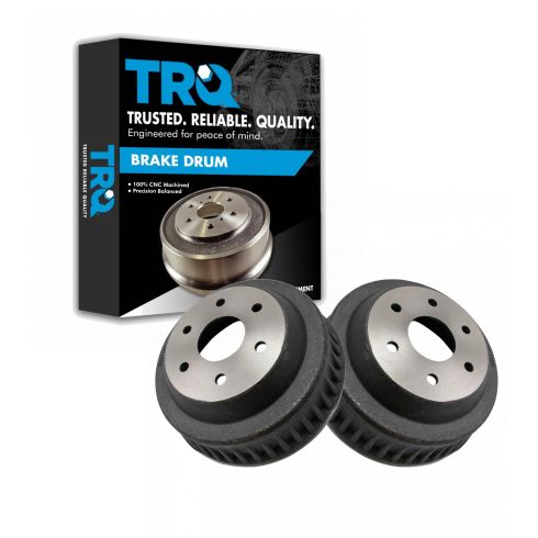 Chevrolet GMC Rear Driver & Passenger Side 2 Piece Brake Drum Set TRQ BRA75095 - Image 6