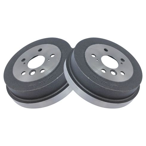 Toyota Camry Solara Rear Driver & Passenger Side 2 Piece Brake Drum Set TRQ BRA75101 - Image 5