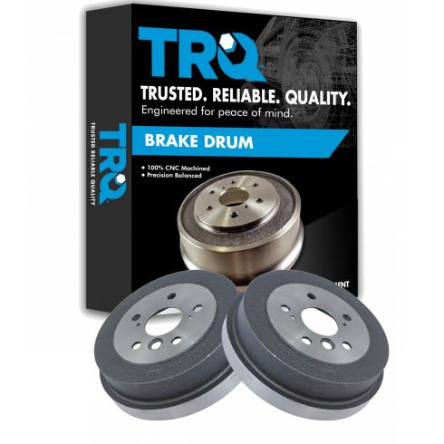 Toyota Camry Solara Rear Driver & Passenger Side 2 Piece Brake Drum Set TRQ BRA75101 - Image 6