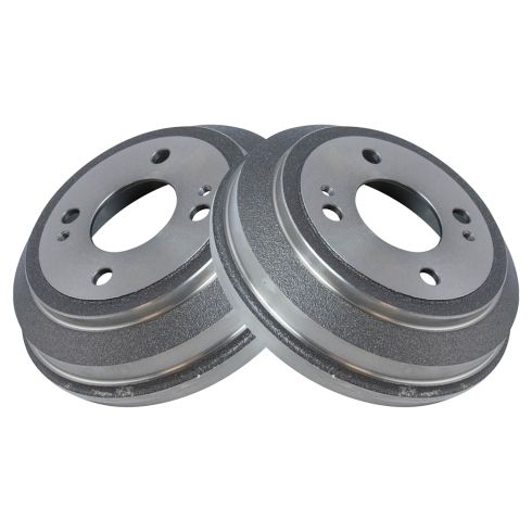 Honda Civic Civic Del Sol CRX Rear Driver & Passenger Side 2 Piece Brake Drum Set TRQ BRA75102 - Image 5