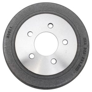 Dodge Chrysler Plymouth Rear Driver & Passenger Side 2 Piece Brake Drum Set TRQ BRA75103