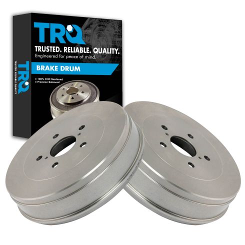 Toyota Sienna Tacoma Rear Driver & Passenger Side 2 Piece Brake Drum Set TRQ BRA75108 - Image 4