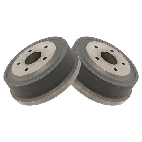 2000-01 Dodge Ram 1500 Truck Rear Driver & Passenger Side 2 Piece Brake Drum Set TRQ BRA75120