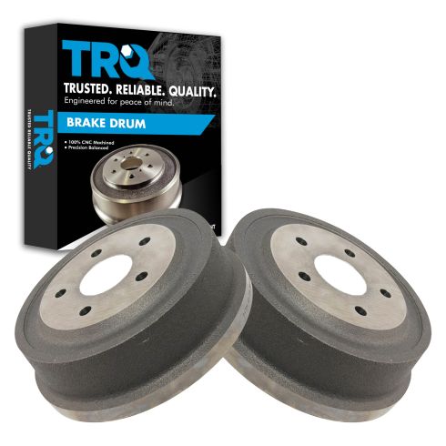 2000-01 Dodge Ram 1500 Truck Rear Driver & Passenger Side 2 Piece Brake Drum Set TRQ BRA75120 - Image 4