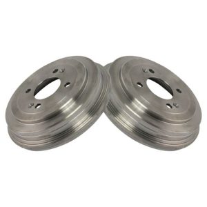 Hyundai Accent Kia Rio Rio5 Rear Driver & Passenger Side 2 Piece Brake Drum Set TRQ BRA14107