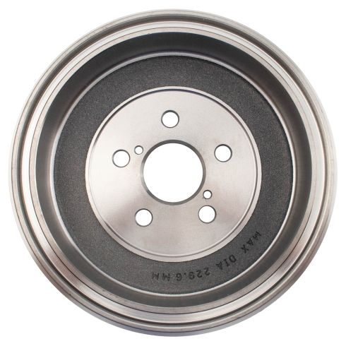Toyota Corolla Rear Driver & Passenger Side 2 Piece Brake Drum Set TRQ BRA19640 - Image 2