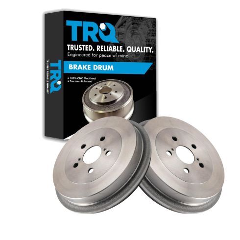 Toyota Corolla Rear Driver & Passenger Side 2 Piece Brake Drum Set TRQ BRA19640 - Image 6