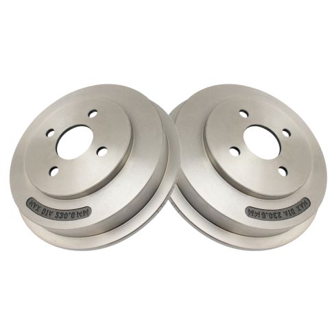 Chevrolet Cobalt Pontiac G5 Rear Driver & Passenger Side 2 Piece Brake Drum Set TRQ BRA79924 - Image 5