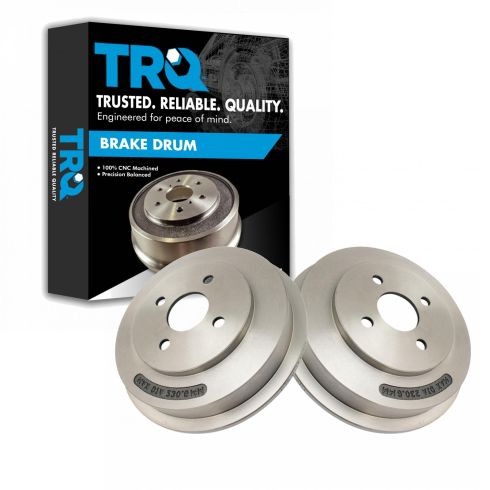 Chevrolet Cobalt Pontiac G5 Rear Driver & Passenger Side 2 Piece Brake Drum Set TRQ BRA79924 - Image 6