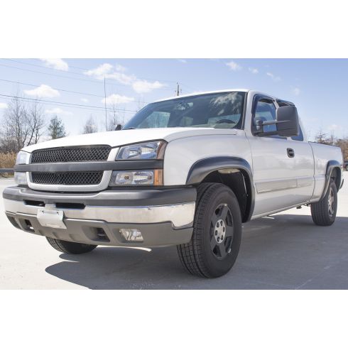 2014-15 GMC Sierra 1500 with 5 Foot 9 Inch Bed 4 Piece Fender Flare Kit Trail Ridge TR10112