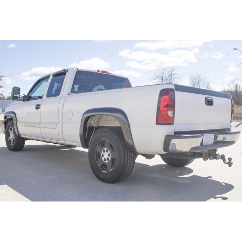 2014-15 GMC Sierra 1500 with 5 Foot 9 Inch Bed 4 Piece Fender Flare Kit Trail Ridge TR10112