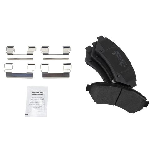 Chevrolet Buick Pontiac Olds Front Semi-Metallic Brake Pad & Rotor Kit TRQ BKA10495
