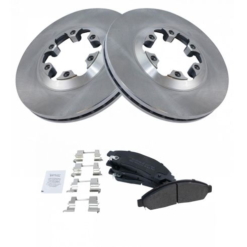 Chevrolet GMC Isuzu Front Semi-Metallic Brake Pad & Rotor Kit TRQ BKA10544