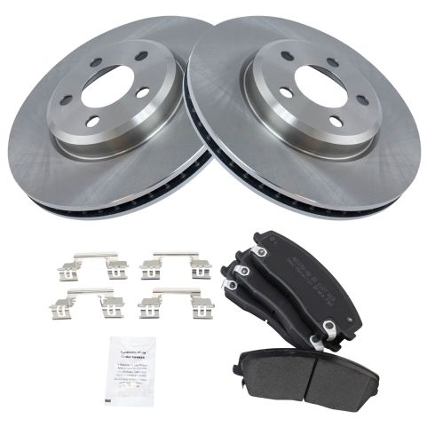 Dodge Chrysler Front Semi-Metallic Brake Pad & Rotor Kit TRQ BKA10629