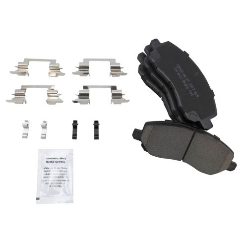 Dodge Chrysler Mitsubishi Front Ceramic Brake Pad & Rotor Kit TRQ BKA10637