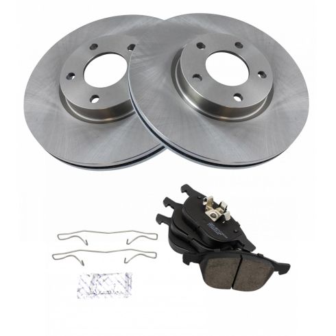 2007-09 Mazda 3 S Front Semi-Metallic Brake Pad & Rotor Kit TRQ BKA10695